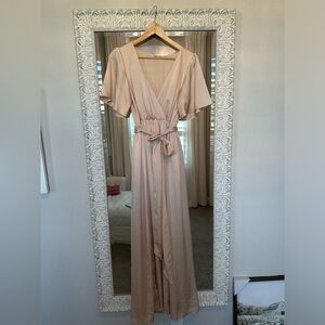 Champagne colored dress from Baltic Born